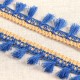 FRANGE POMPONS BICOLORE