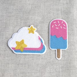 M MOTIF ICE CREAM AND CLOUD