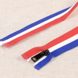 OPEN END FRENCH FLAG ZIP