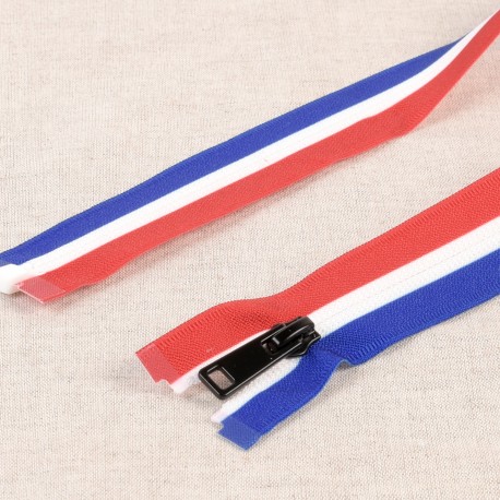 FERMETURE SEPARABLE DRAPEAU FRANCAIS