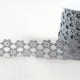 GUIPURE METALLIQUE FLEURS