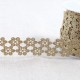GUIPURE METALLIQUE FLEURS