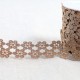 GUIPURE METALLIQUE FLEURS