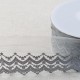 TULLE BRODE DOUBLE VAGUE FESTONNEE MAT