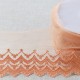 TULLE BRODE DOUBLE VAGUE FESTONNEE MAT