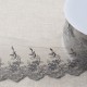 TULLE BRODE FLEURS FESTONNEES MAT