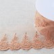 TULLE BRODE FLEURS FESTONNEES MAT