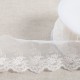 TULLE BRODE FLEURS FESTONNEES MAT