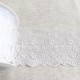 TULLE BRODE FLEURS FESTONNEES BRILLANT