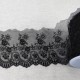 TULLE BRODE FLEURS FESTONNEES BRILLANT