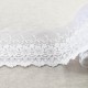 MAT SCALLOPED EMBROIDERED FLOWERS TULLE