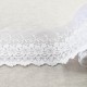 TULLE BRODE FLEURS FESTONNEES MAT