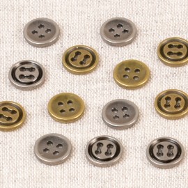 ROUND BUTTON ALLOY 4 HOLES