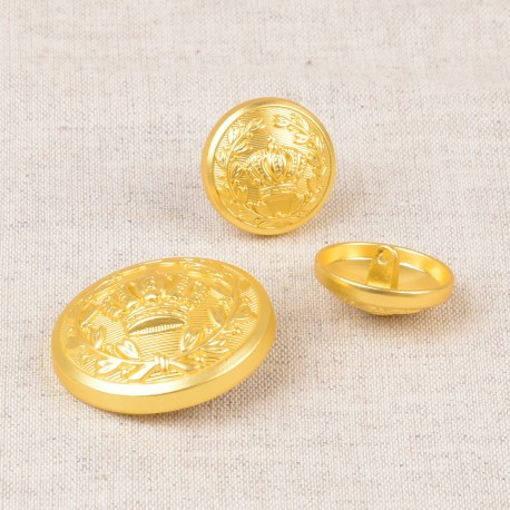FLACHER GOLDENER KNOPF