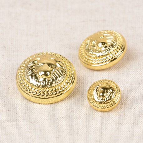 FLACHER GOLDENER KNOPF