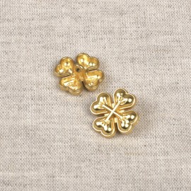BOUTONS METAL TREFFLE 4 F