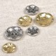 BOUTON METAL MARTELÉ