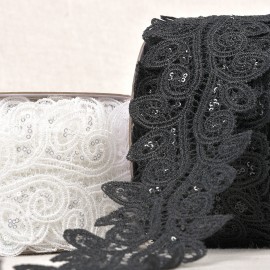 GUIPURE PAILLETTES