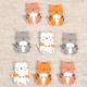 BOUTON CHAT 2 trous