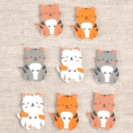 BOUTON CHAT 2 trous