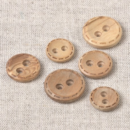 BOUTON BOIS TIRETS 2 TROU