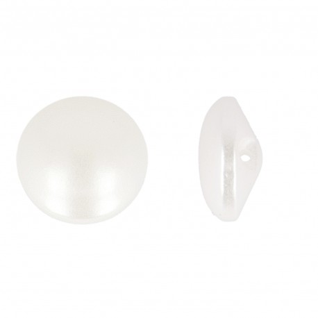 BOUTON PERLE PLATE 13MM