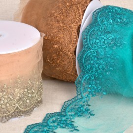 BRODERIE METALLIQUE SUR T