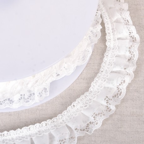 GALON DENTELLE FRONCEE
