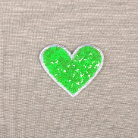 MOTIF COEUR SEQUIN