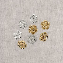 BOUTON METAL PETITE FLEUR