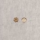 BOUTON METAL FLEUR PERLE