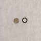 BOUTON METAL FLEUR PERLE