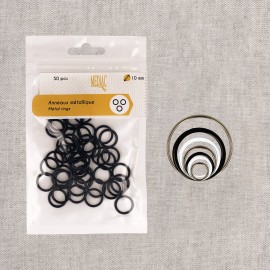 BOUCLES METAL 6MM *50PCS