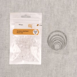 BOUCLES PLASTIQUE 6MM X10