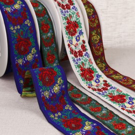 GALON JACQUARD FLEURS