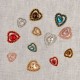BOUTON COEUR STRASS 16X17