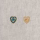 BOUTON COEUR STRASS 16X17