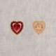 BOUTON COEUR STRASS 16X17