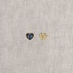 BOUTON BIJOU COEUR BI-COLOR