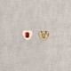 BOUTON BIJOU COEUR BI-COLOR