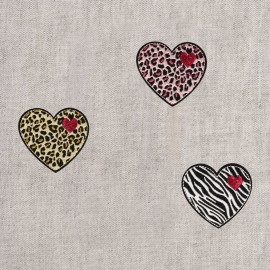 S ECUSSON COEUR PANTHERE ET ZEBRE