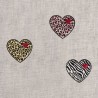 S ECUSSON COEUR PANTHERE ET ZEBRE
