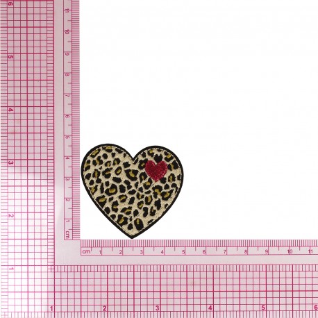 S ECUSSON COEUR PANTHERE ET ZEBRE