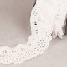 BRODERIE FRONCEE SUR PASSE RUBAN