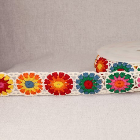GALON CROCHET ROSACE
