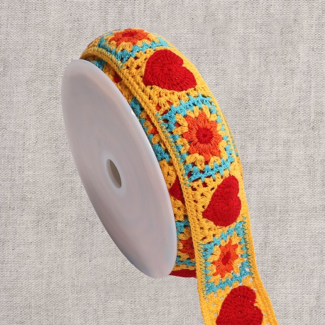 GALON CROCHET COEURS