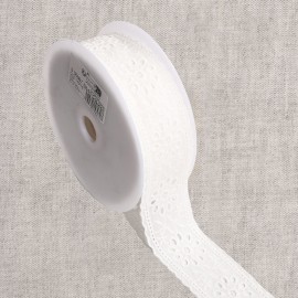 BRODERIE ENTRE DEUX ROSACES