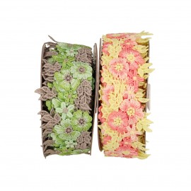 GALON BRODÉ BOUQUETS