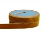 RUBAN VELOURS LISIERES OR