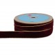 RUBAN VELOURS LISIERES OR